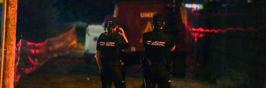 Policía de servicio en turno de noche
